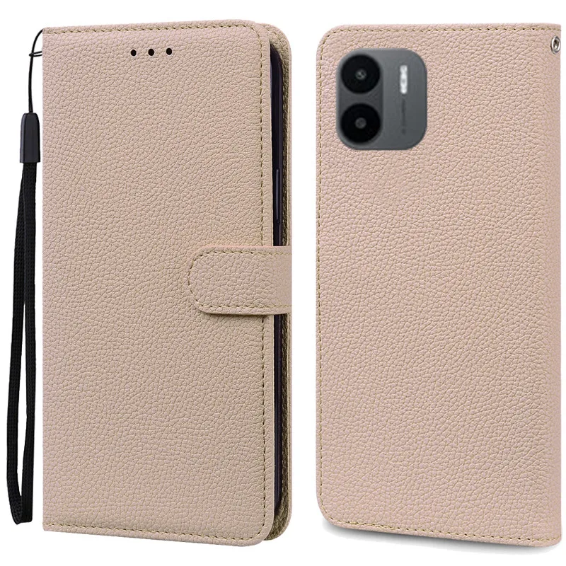 Leather Flip Wallet Phone Case - Elegant Book Style Cover, Durable Protection, Sleek Design