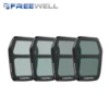 Freewell Drones Split ND/PL Filters Kit Bright Day 4 Pack ND4 ND8 ND16 ND32 ND64/PL Filter for DJI Air 3S Drone Lens Accessories 1