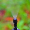 Adjustable Mist Nozzles With 4/7mm Hose Black Tee Joint Garden Irrigation Sprinklers Cooling Humidification Atomization Nozzles 6