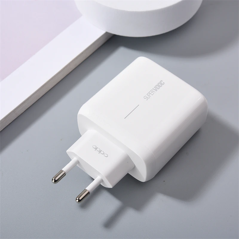 High-Speed 65W SuperVooc Charger with USB-C Cable