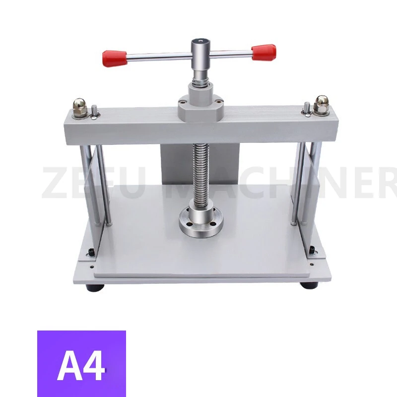 SACLMD Manual Paper Press Machine A4/A3,Paper Flattening Machine,Bookbinder  Flattening Machine,Book Press Bookbinding Notes Office Invoice Steel