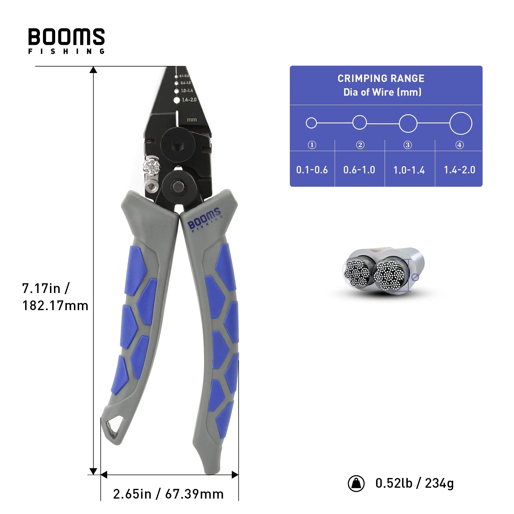 Booms Fishing CP4 Fishing Crimping Pliers High-carbon Steel Wire Scissors Cutting For Crimp Double-Barrel Sleeves Tackle Tools Fishing pliers,fishing scissors,fishing tools,fishing tool,fishing tackle