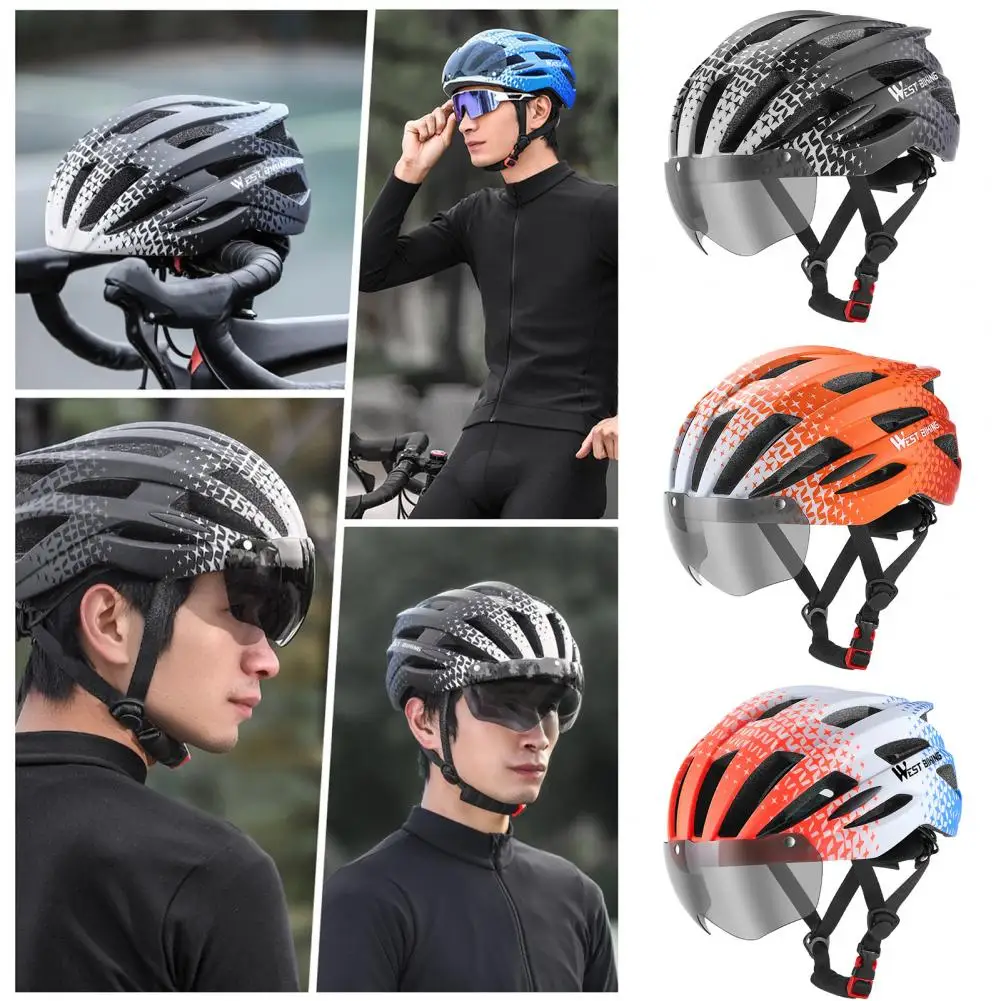 Hard Bike Helmet Ventilation Cycling Hat Helmet Breathable Protective Safety Fasten Strap Cycling Hat Helmet