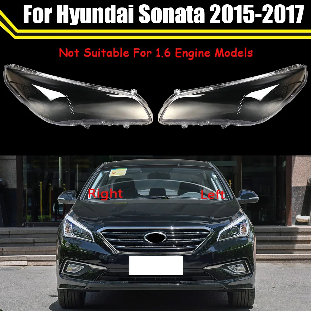 Car Headlight Lens For Hyundai Sonata 2015 2016 Headlamp Cover Car  Replacement Front Auto Shell Cover - Shell - AliExpress