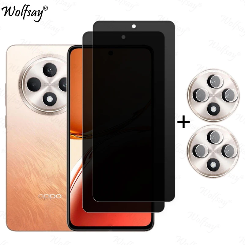 Anti-Spy Privacy Tempered Glass Screen Protector with Camera Shield