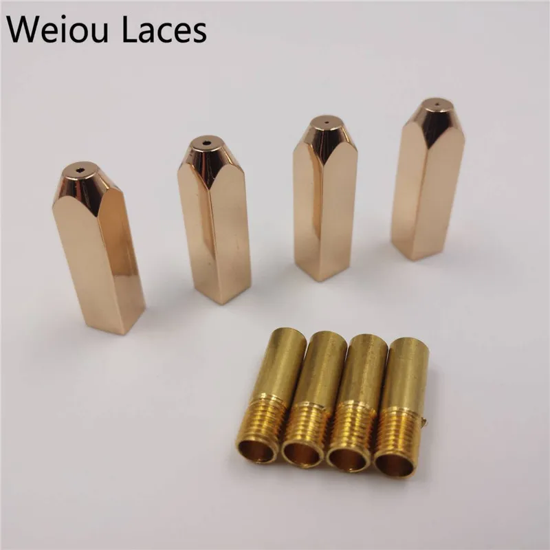 Weiou 簢 ſ   ݼ Ź ̽ , ü Ź߲ , Aglets  DIY Ŀ ŰƮ, 4 /1 Ʈ, 5*5*19mm