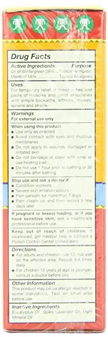 28ml Tiger Balm Liniment Liquid Herbal Relief From Muscle and Joint