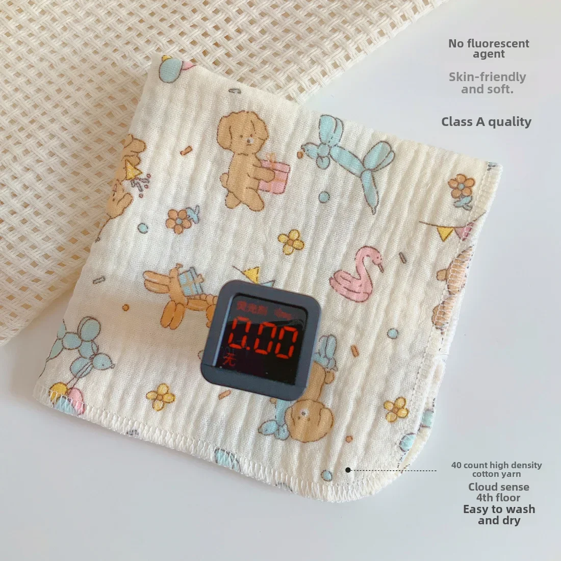 Cotton Gauze Towel Baby Saliva Towel Pure Cotton Gauze Towel Baby Burp Kidsren's Handkerchief Newborn Super Soft Face Wash Small Square