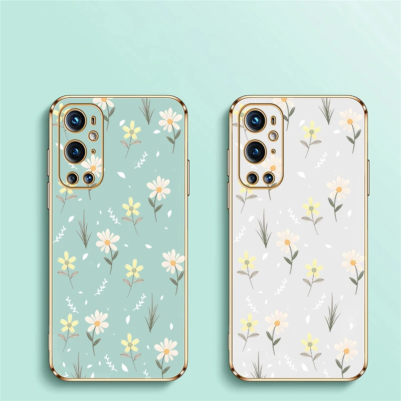 Elegant Floral Print Shockproof Silicone Phone Case