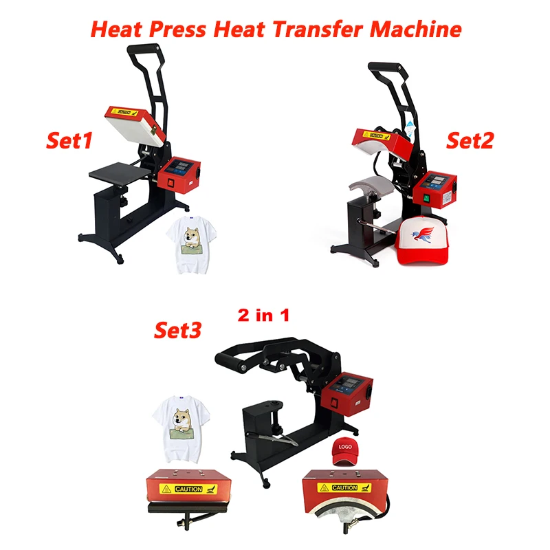 

Mini Machine Sublimation Label Printer Heat Transfer Heat Press Machine for DIY Cap T Shirts Phone Case CE Approved