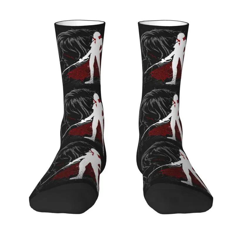 

Cute Mens Cool Space Pirate Captain Harlock Dress Socks Unisex Warm Breathbale 3D Printing Japanese Anime Manga Crew Socks
