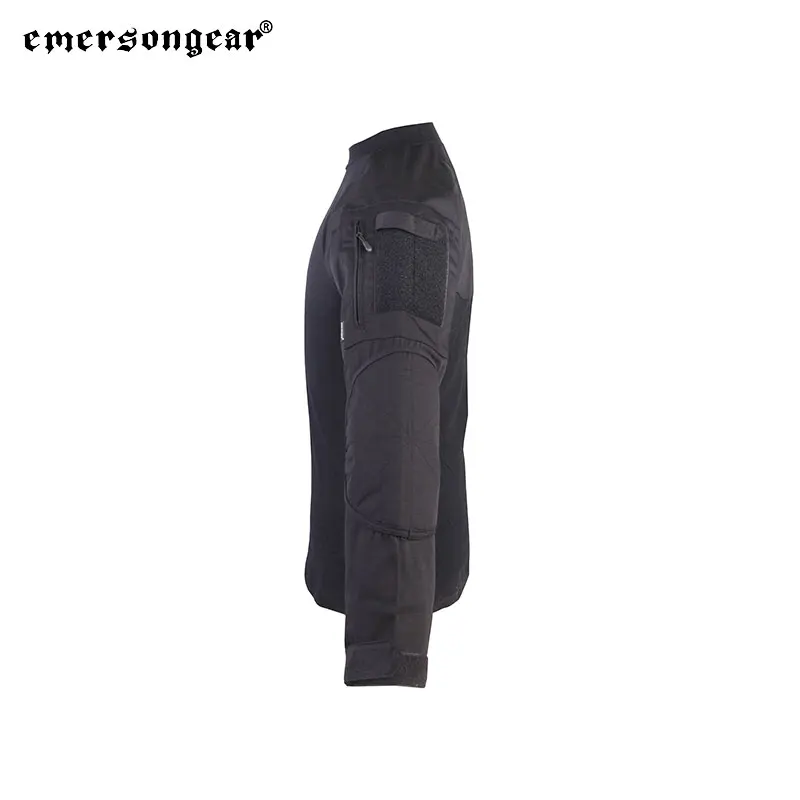 Emersongear 전술 전투 셔츠, 긴 소매 카모플라주 티셔츠, 남성 야외 사냥 티셔츠, 하이킹 의류, EM8518 BK