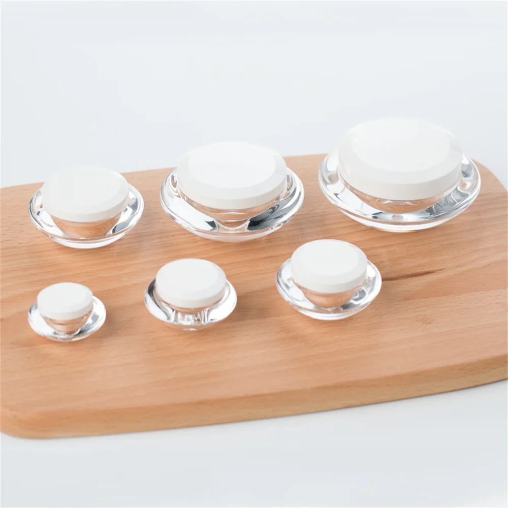 Transparent Face Cream Bottled Flying Saucer Cream Box Eye Cream Liquid Foundation Lotion Travel Empty Bottle Acrylic Cream Jar