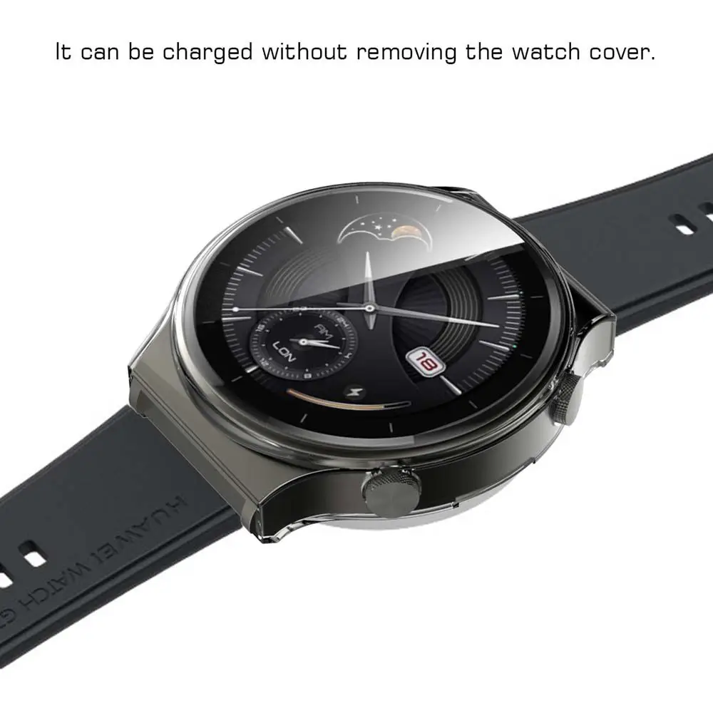 Crystal Clear Smartwatch Protector Frame Cover - Full Protective Case 