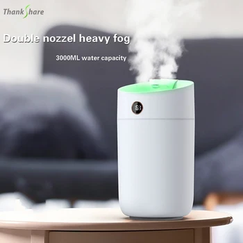 3L Air Humidifier Large Capacity Air Diffuser Atomizer Ultrasonic Aroma Diffuser Cool Mist Maker USB Air Humificador Purifier 1