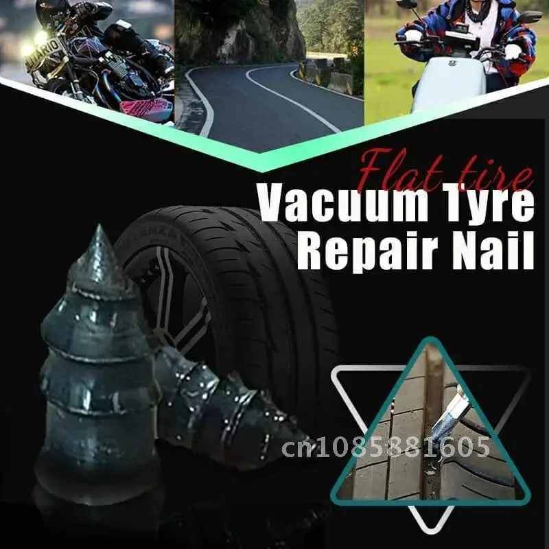 

Car Trucks Motorcycle Bike Tire Puncture Repair Tubeless Rubber Nails Repairs Film Nail 20/10pcs Vacuum Tyre Repair Nail