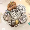 360-Degree Rotating Desktop Organizer Storage Box with 6 Compartments for Office Supplies Perfect for Cosmetics Stationery Tools 3
