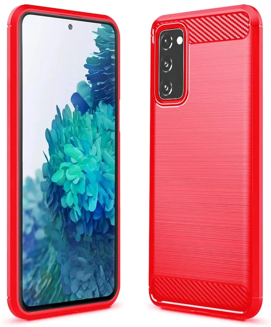 

Samsung Galaxy S20 Case TPU Shock Absorption Raised Bezels Protective for Samsung Galaxy S20 FE Plus Ultra 5G (Brushed TPU)