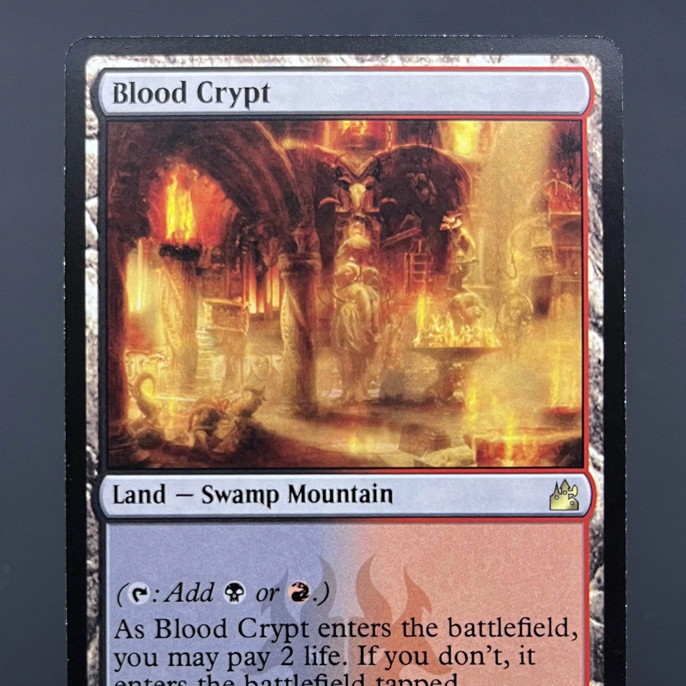RVR HOLO3-Ⅱ02 TCG Proxy Cards Deck Borad Games Single Hologram Proxies shock land Cyclonic Rift Temple Garden Overgrown Tomb