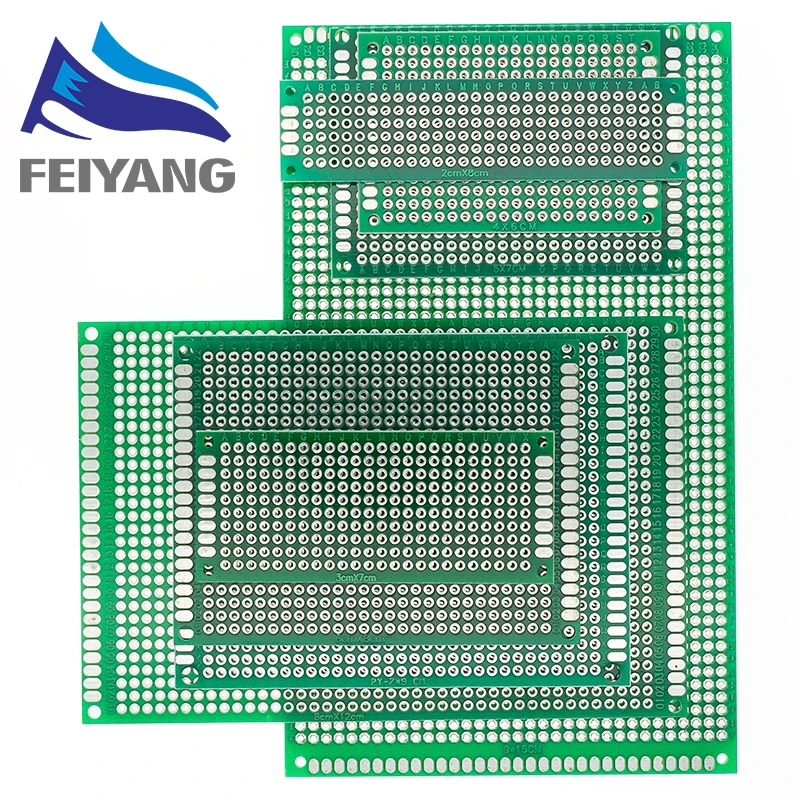 SAMIROB 2x8 3x7 4x6 5x7 6x8 7x9 8x12 9x15 cm Double Side Prototype Diy Universal Printed Circuit PCB Board Protoboard