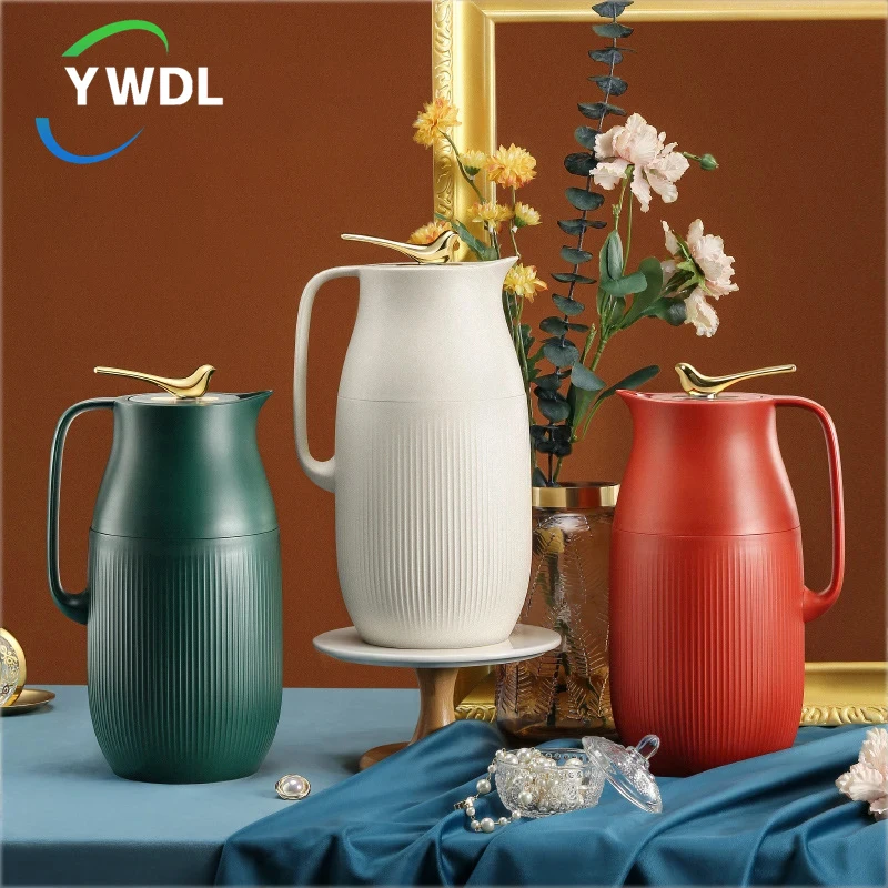 

YWDL 950/1600ml Retro Insulated Flask Kettle Vacuum Thermal Water Coffee Carafe Household Portable Tea Pot Hot Water Bottle