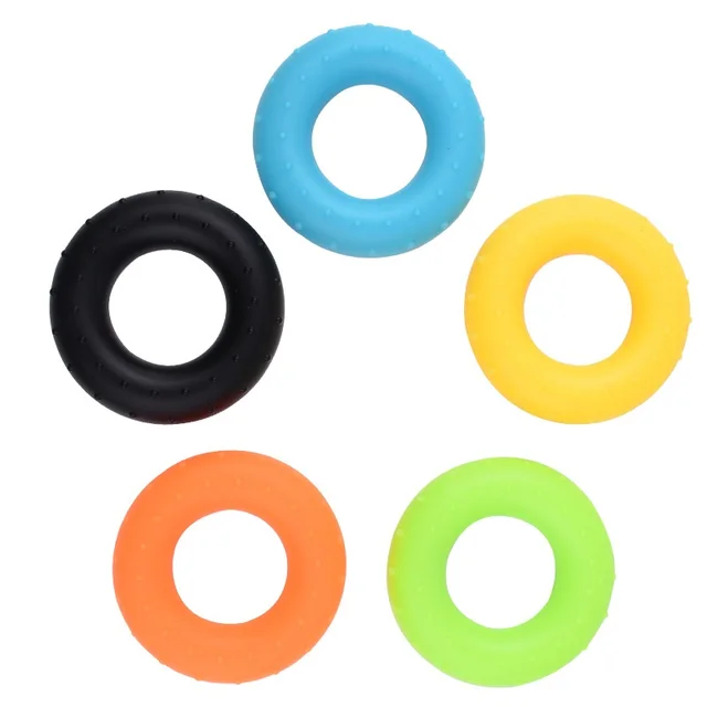 Silicone Finger Gripper Ring Hand Muscle Strengthener Ring Wrist Finger Trainer Exercise Carpal Expander Workout Fitness Device 5