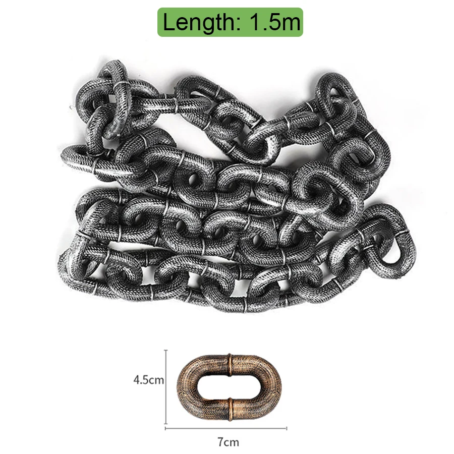 Dog Chain Simulated Iron Chain Dog with Dog Chain Traction Rope Rope Funny Outdoor Plastic Thick