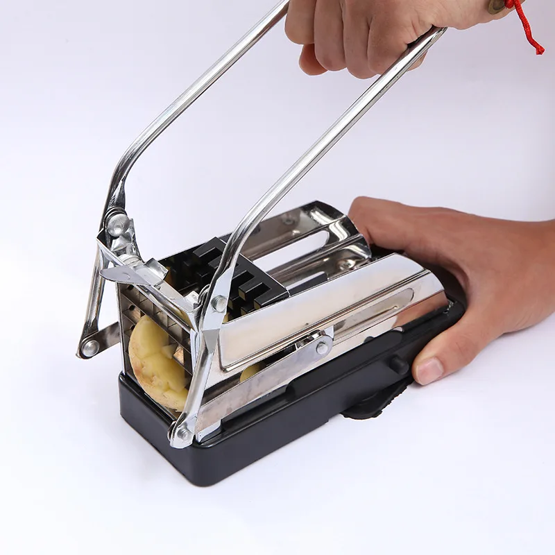 Manual French Fry Slicer for Cutting Cucumber, Radish, Potato, and Lettuce Strips, Household Use