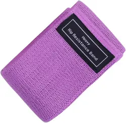 Enhanced Fabric Resistance Exercise Bands for Legs and Glute Workouts - Ideal for Beginners in Yoga and Fitness (Purple)