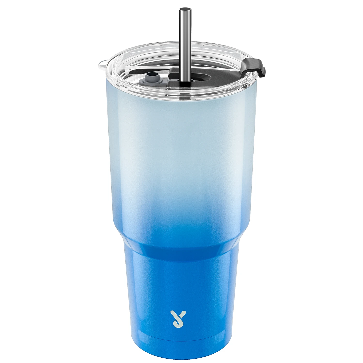 

Meoky Blue-white Gradient Coffee Cup 30oz Stainless Steel Keep Cold Milk Tea Cup Juice Mug Water Bottle Drinkware Food Grade
