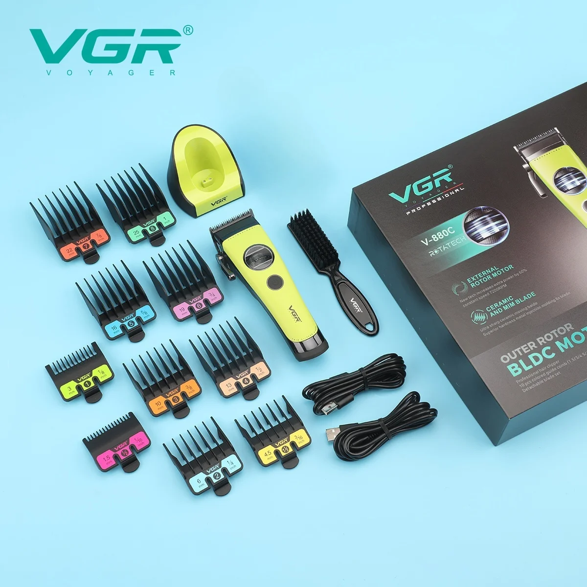 VGR ماكينة قص الشعر الاحترافية ماكينة قص الشعر الق...