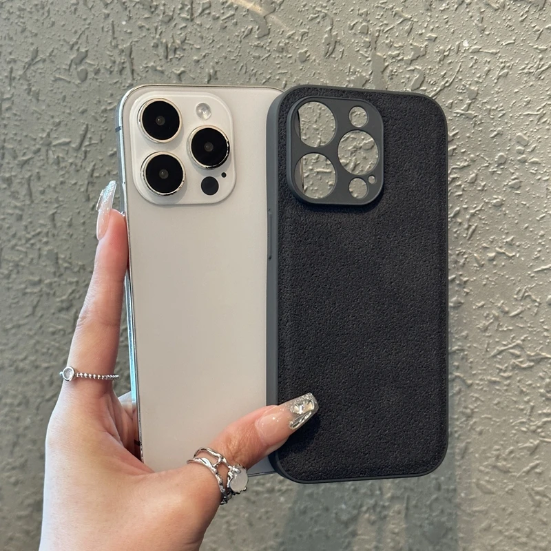 Luxury Leather Moon Pit Pattern Shockproof Phone Case Cover