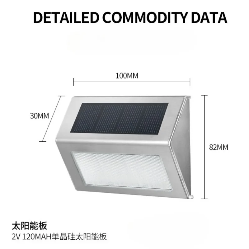 4/8PCS Solar Light 6LED Outdoor Street Light Waterproof Motion Sensor Garden Light Sunlight Solar Wall Lamp Yard Garden Decor