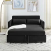 MH Sleeper Sofa Bed w/USB Port, 3-in-1 Adjustable Pull-Out Bed, 2 Lumbar Pillows, Side Pocket - Soft Velvet Convertible Sleeper 5