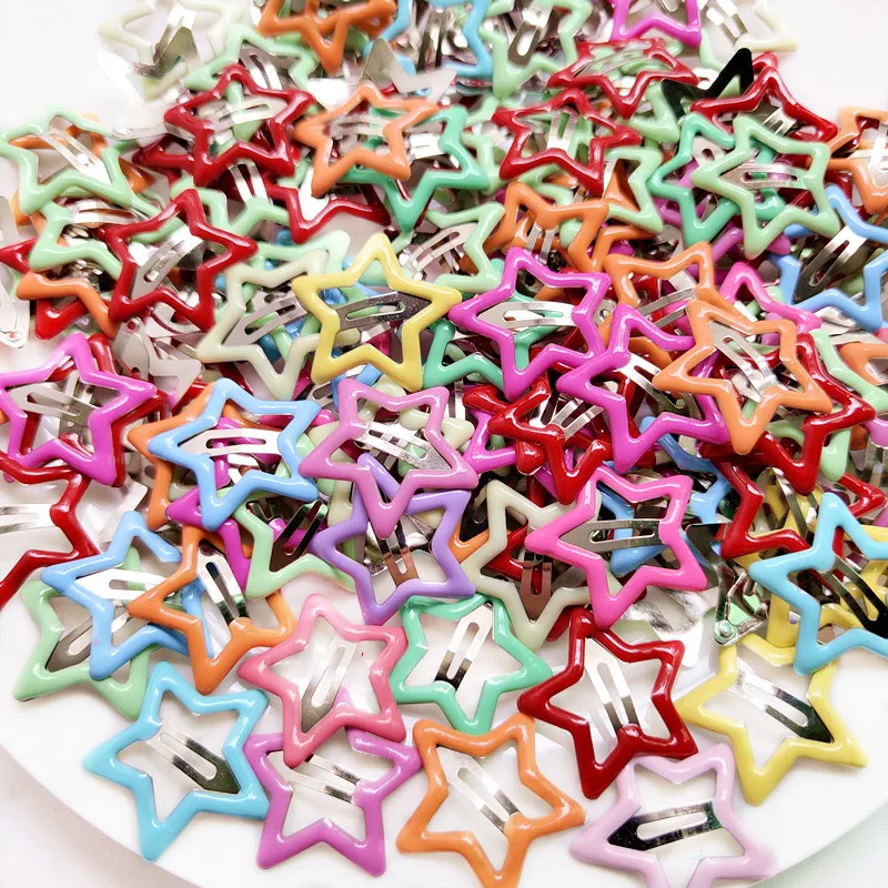 

30pcs 3cm Star Hairpins Metal BB Hairclip Girls Hair Pins DIY Kids Hair Clip Jewelry Making Hair Accessories Wholesale