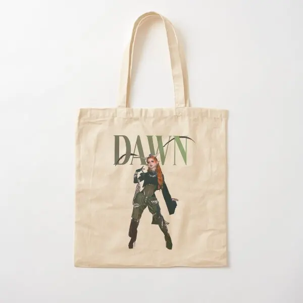 

Хлопковая Холщовая Сумка Dawn для женщин, повседневная дорожная дизайнерская многоразовая дамская сумочка-тоут, складной шоппер с принтом