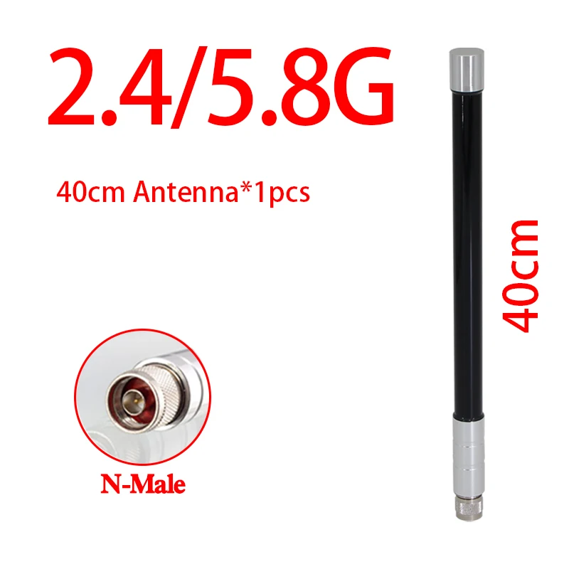2.4G 5.8G 안테나 N형 남성용 유리섬유 AP 안테나 (WiFi 무선 네트워크 라우터, 감시 카메라 및 기타 무선 장치용)