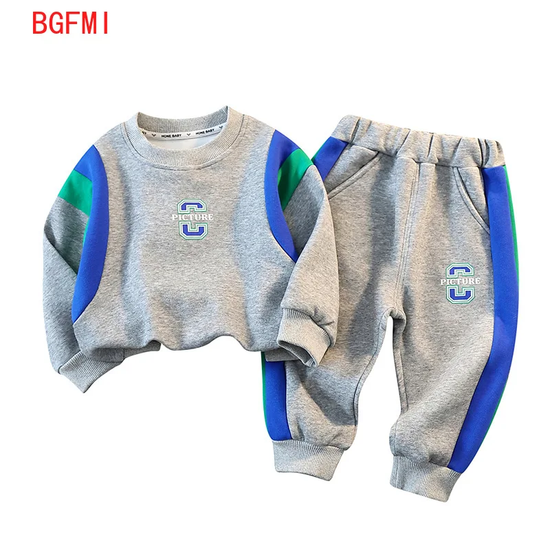 

Korean Spring 2023 Autumn Baby Clothes Embroidery Letter Sweatshirt Sweatpants Track 2PCS Suit Wears for Kids Boys Sport Suit