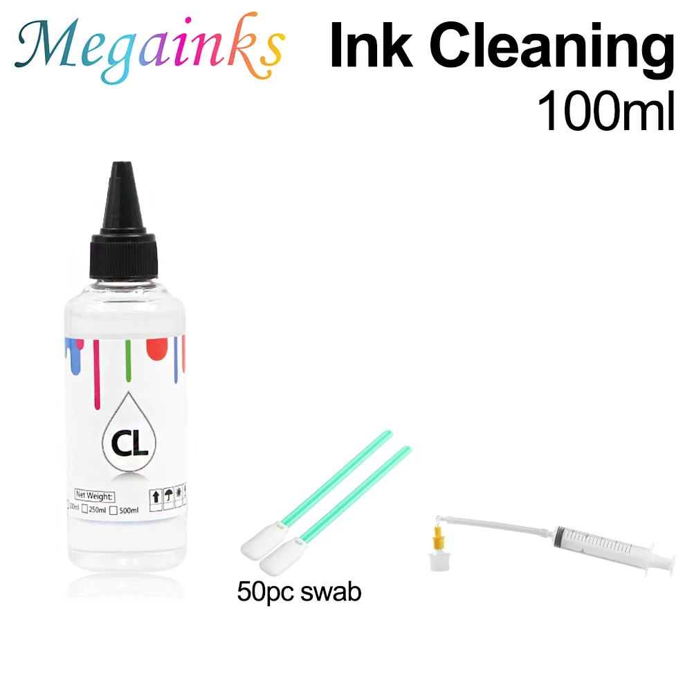 Universal Corante Tinta bk c m y Kit Compatível para hp Canon Epson Irmão Deskjet Impressora Jato de Tinta Cartuchos Tanque Ciss 100ml - Imagem 5