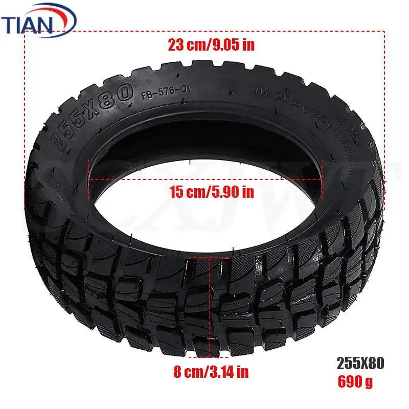 Electric Scooter Road Tire 10X Kugoo M4 255x80