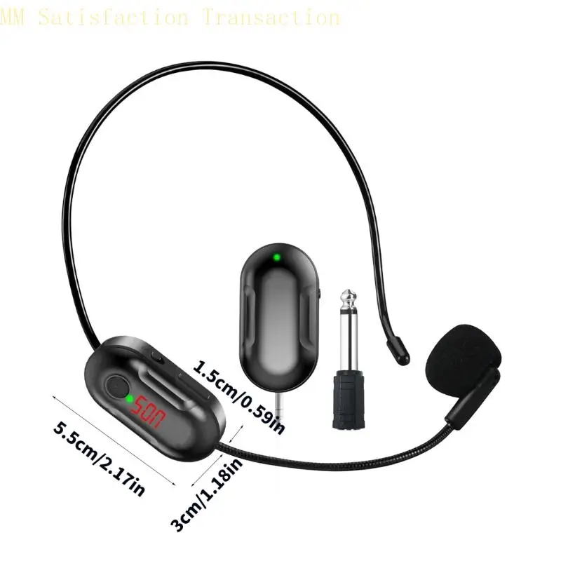 Axyb UHF 무선 마이크 헤드 밴드 및 핸드 헬드 2 전문가를위한 작은 크기