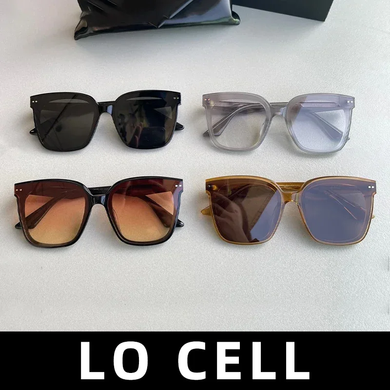 

Lo Cell Sunglasses For Women Mens Black Eyewear Cat eye MGlasses Spy Fashion Oversized Luxury Designer Brand Korea Original