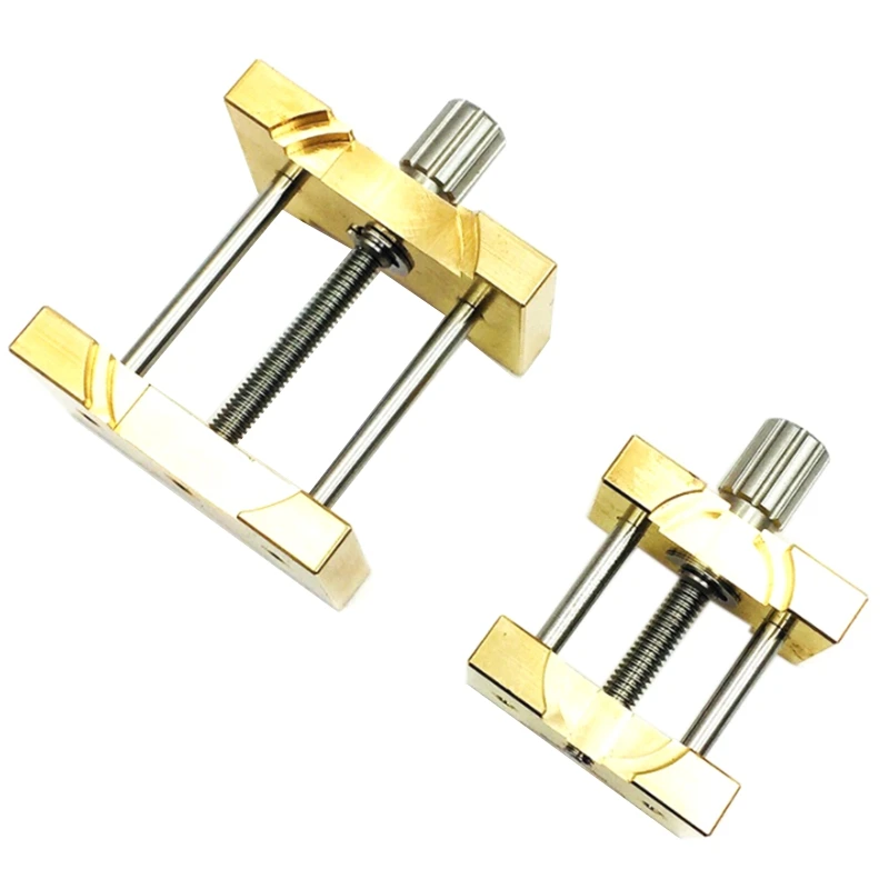 

2Pcs Brass Watch Movement Holder Fixed Base Multi Function For Watchmaker Watch Clamp Watches Repair Tools