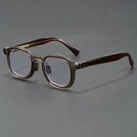 Lunettes en acétate japonais pour hommes, monture ovale rétro faite à la main, marque de styliste, à la mode, nouvelle collection 2025 5