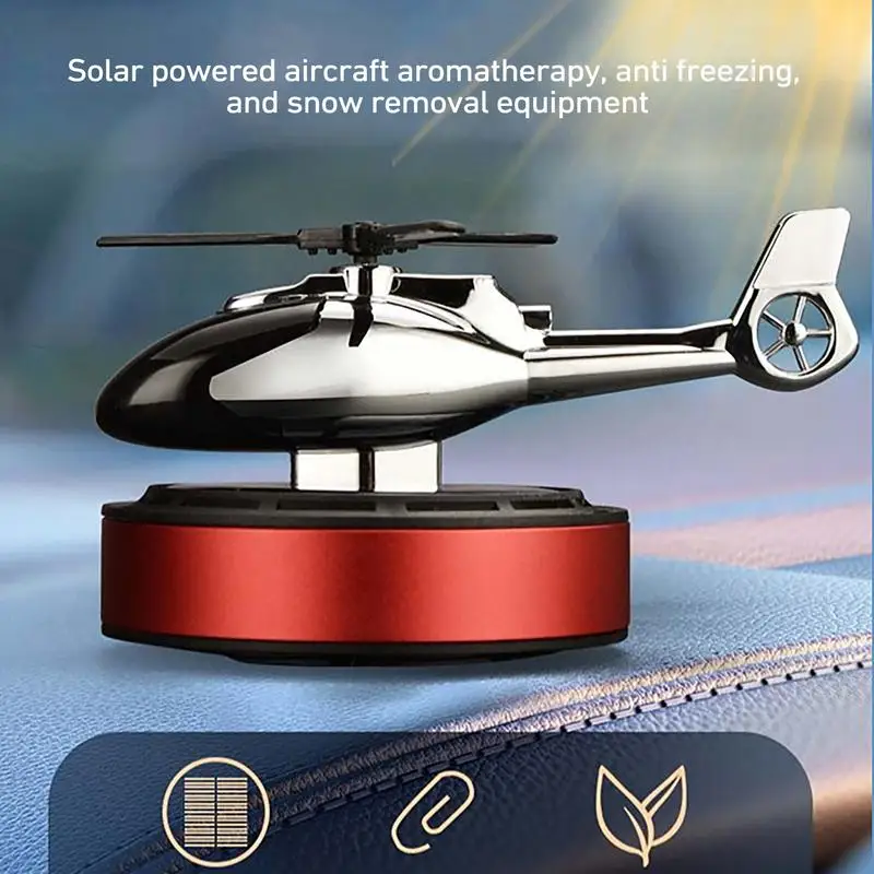 

Solar Powered Fighter Airplane Incense Diffuser Aroma Helicopter Solar Diffuser Elegant Perfume Diffuser Car Interior Accessory