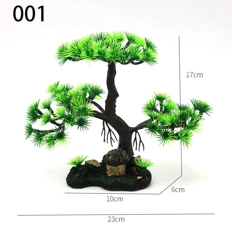 Aquarium Ornamenten Simulatie Planten Aquarium Landschapsdecoraties Plastic Waterplanten Bloemen Bomen Stenen Accessoires - hoogwaardig product