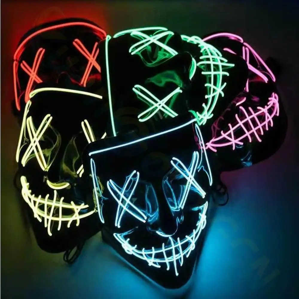 Halloween Neon Led Party Masks