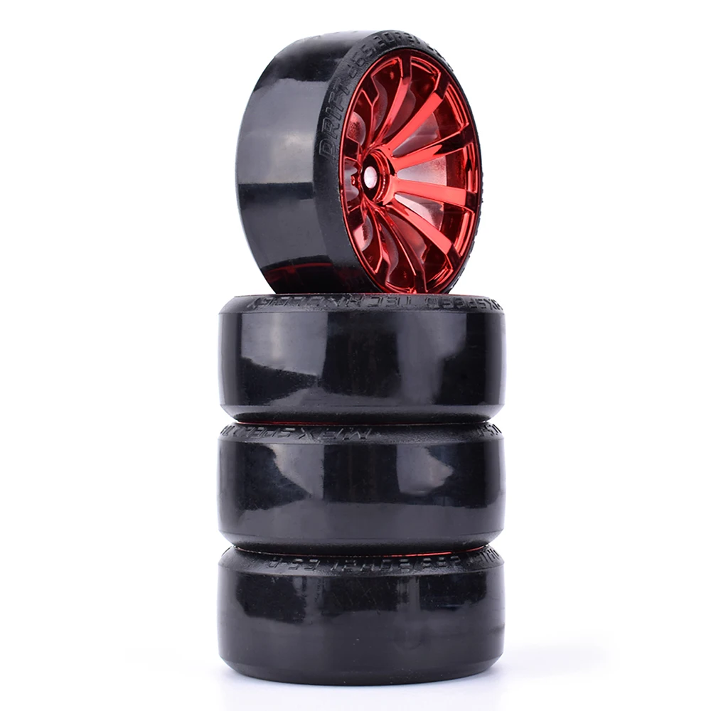 4PCS 1/10 RC Drift Cars Wheel Hub Hard Pattern Tyre for 1:10 HSP Redcat Wltoys WPL Tamiya Traxxas RC Drift Car Accessories Toys S689aa0f4d40340dc919e21ce3d20155d8