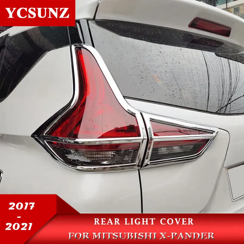 ABS Matte Black Tail Light Cover For Mitsubishi Xpander 2017 2018 2019 2020 2021 Car Exterior Rear Lamp Hood Accessories YCSUNZ