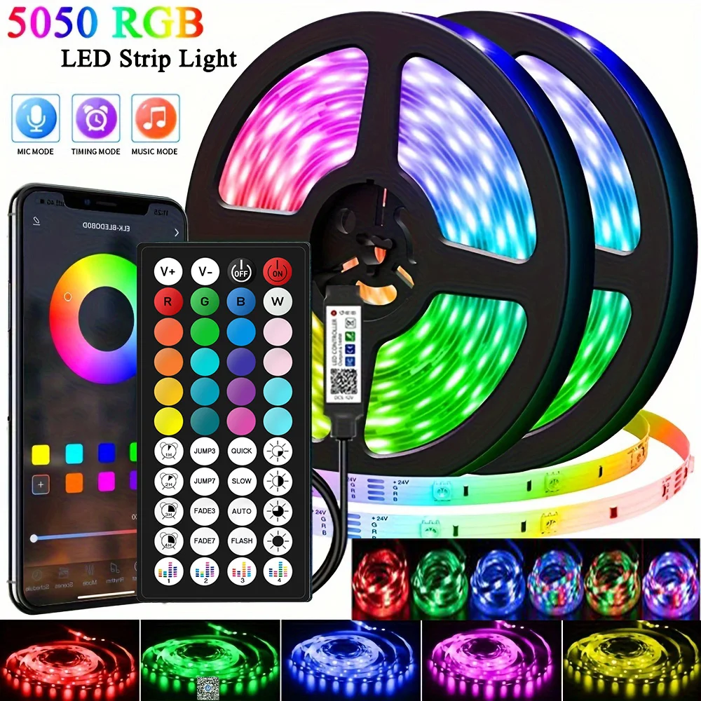 

LED Strip Light WIFI Bluetooth Control 3528/5050 RGB Led Lights Flexible Ribbon Luces Led 1M-30M 5V USB TV BackLight Room Decora